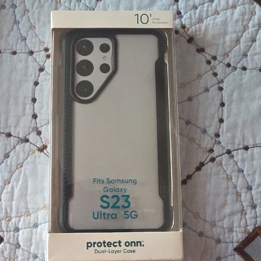 Samsung Galaxy S23 Ultra 5G Dual-Layer Case - Black and Clear